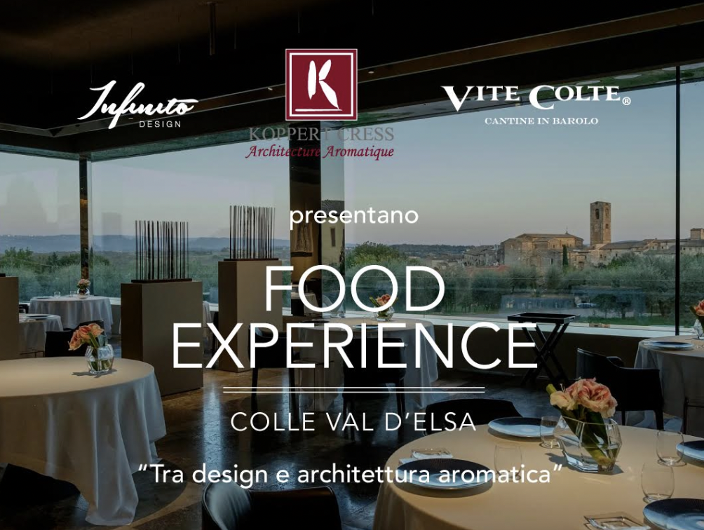 La seconda tappa dell’evento “Food Experience: Tra Design e Architettura Aromatica”  a Colle Val D’elsa presso il Ristorante Arnolfo